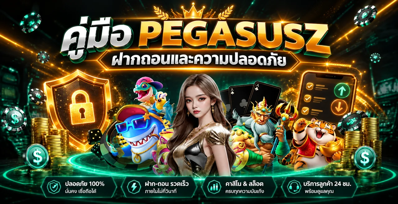 PEGASUSZ ฝากถอน | คู่มือตรวจรายการและความปลอดภัย